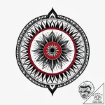 Tattoo sketch, delicate dotwork circle formin… – style Jagger Old – tattoo sketch (05.11.2025 15:18)