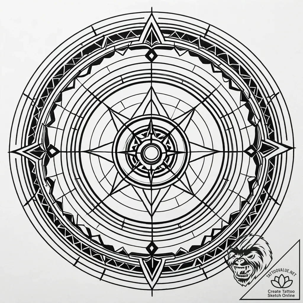 Sniper scope's crosshairs centered on a polit... - style Jaeger Simple - tattoo sketch (05.11.2025 15:28)