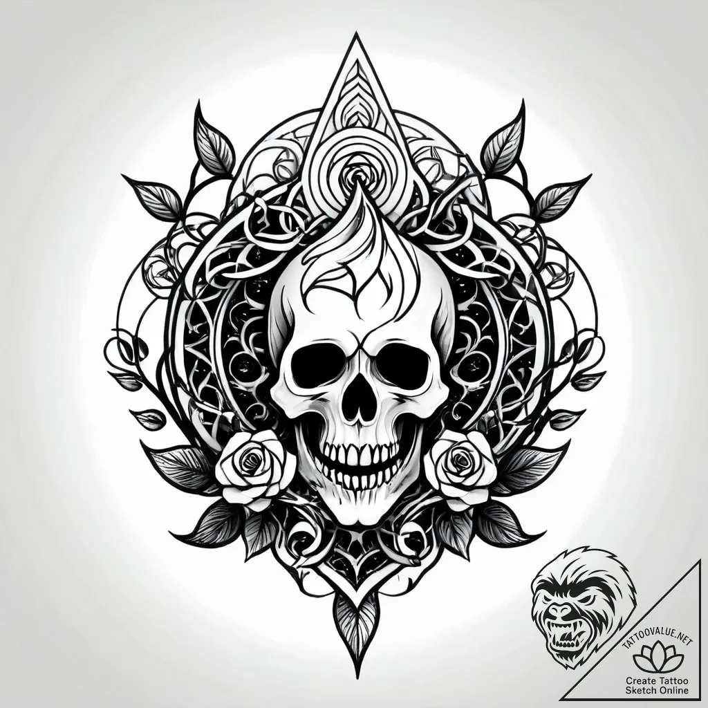 Ice branches breaking spectral seal, artistic... - style Jagger Old - tattoo sketch (05.11.2025 17:38)