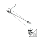 A classic bow and arrow, tribal or hunting th… – style Flux Inscriptions – tattoo sketch (05.11.2025 18:23)