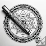 A telescope pointing at the stars, artistic t… – style Jaeger Simple – tattoo sketch (05.11.2025 18:48)