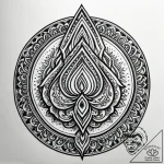 Opal medallion glowing faintly, concept art f… – style Jagger Old – tattoo sketch (05.11.2025 20:18)
