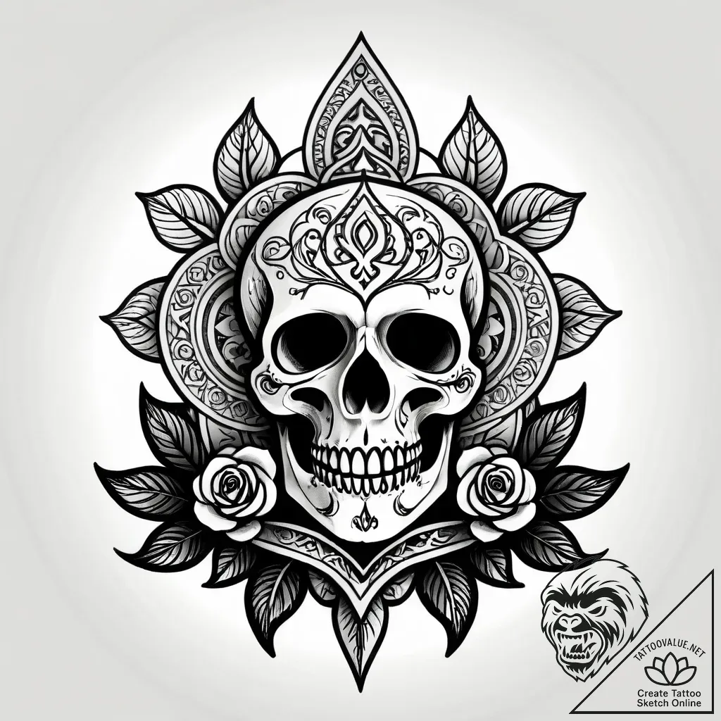 Leather-bound book with a single, embossed sy... - style Jagger Old - tattoo sketch (05.11.2025 20:58)