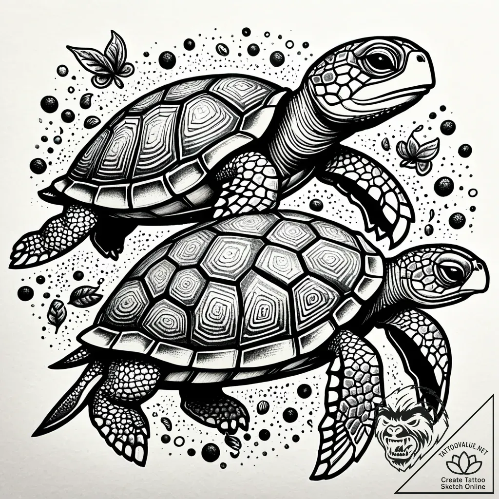 Eskizto, tattoo sketch, crush and friends tur... - style Jaeger Simple - tattoo sketch (05.11.2025 22:48)