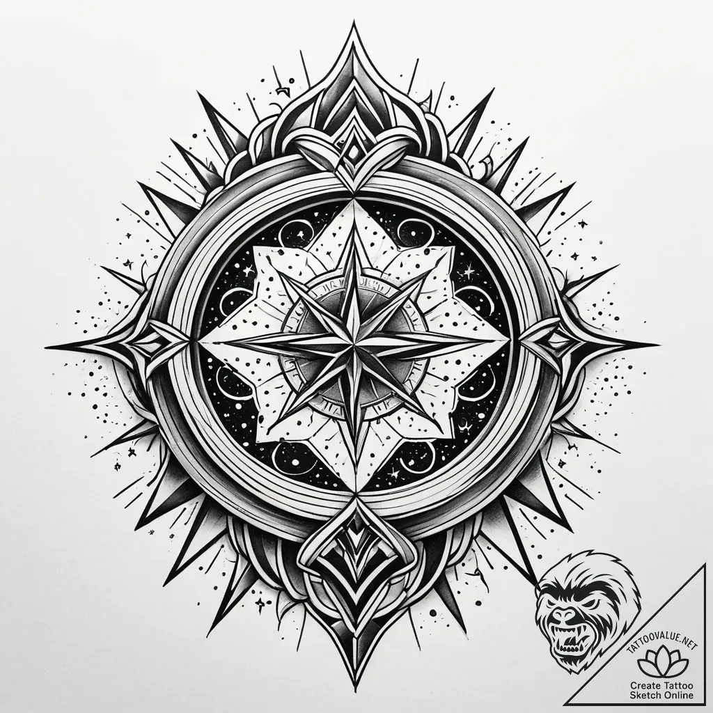 Locket opening to reveal a miniature, moving... - style Jaeger Simple - tattoo sketch (05.11.2025 23:08)