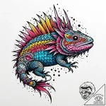 Axolotl, tattoo sketch design, clean lines, c… – style Jaeger Mini – tattoo sketch (05.11.2025 23:33)