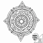 Portal to another dimension, tattoo line art,… – style Jaeger Mini – tattoo sketch (06.11.2025 00:13)