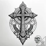 D, tattoo flash sheet design, detailed cross-… – style Jagger Old – tattoo sketch (06.11.2025 00:38)