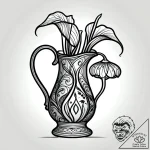 Pitcher plant luring in a curious fairy, tatt… – style Jagger Old – tattoo sketch (06.11.2025 00:58)