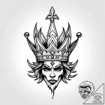 Ice crown devoured by frost, artistic tattoo… – style Jagger Old – tattoo sketch (06.11.2025 01:58)