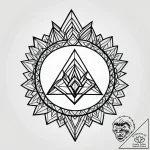 Dark chain pulling crown downward, tattoo dra… – style Jagger Old – tattoo sketch (06.11.2025 02:18)