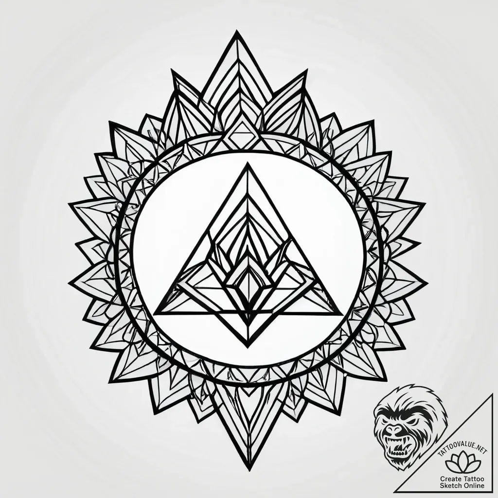 Dark chain pulling crown downward, tattoo dra... - style Jagger Old - tattoo sketch (06.11.2025 02:18)