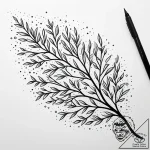 Crystal branches piercing sky, artistic tatto… – style Jaeger Simple – tattoo sketch (06.11.2025 02:28)