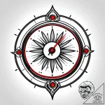 Clock hands spinning endlessly, tattoo drawin… – style Jagger Old – tattoo sketch (06.11.2025 02:38)