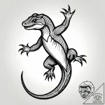 Salamander, tattoo drawing outline, sketch ta… – style Jagger Old – tattoo sketch (06.11.2025 02:58)