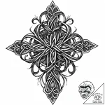Knot of roots through bone relic, tattoo flas… – style Jaeger Mini – tattoo sketch (06.11.2025 05:13)