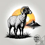 Tattoo sketch, eep and guyвђ™s silhouette wit… – style Jagger Old – tattoo sketch (06.11.2025 06:38)