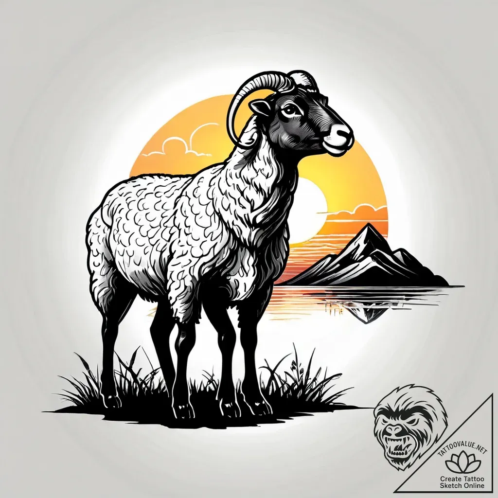 Tattoo sketch, eep and guyвђ™s silhouette wit... - style Jagger Old - tattoo sketch (06.11.2025 06:38)