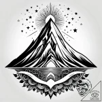 Elemental spirit born from a volcanic eruptio… – style Jagger Old – tattoo sketch (06.11.2025 07:18)