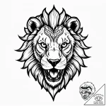 Chimera with heads of a lion, serpent, and ea… – style Jagger Old – tattoo sketch (06.11.2025 07:58)
