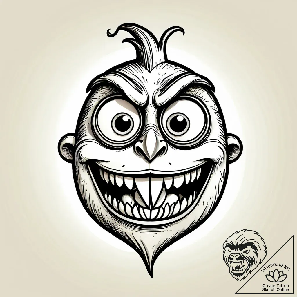 Eskizto, tattoo sketch, mike with raised eyeb... - style Jagger Old - tattoo sketch (06.11.2025 09:38)