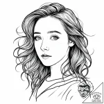 Tat tattoo sketch, saoirse with glowing hair… – style Jaeger Mini – tattoo sketch (06.11.2025 10:13)