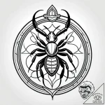Ant, artistic tattoo sketch, moderately detai… – style Jagger Old – tattoo sketch (06.11.2025 11:18)