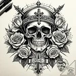 рјрѕрґрµр»сњ сѓ р°р»сњс‚рµсђрѕр°с‚рёрірѕс‹рј… – style Jaeger Simple – tattoo sketch (06.11.2025 11:28)