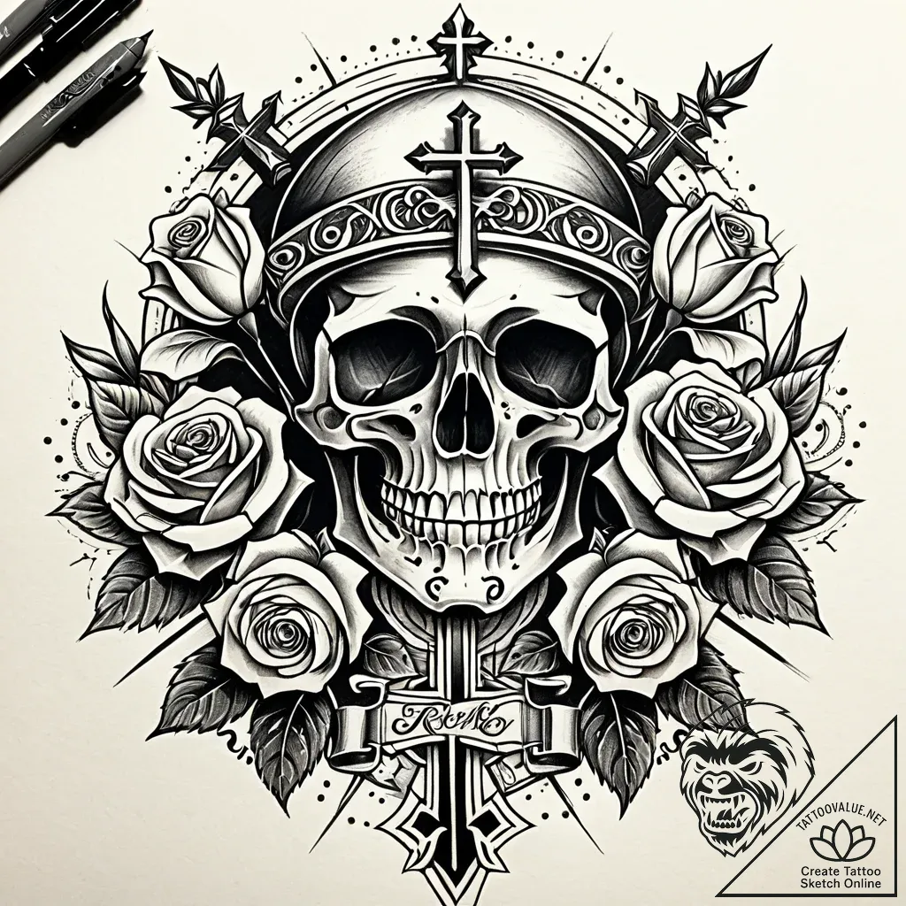рјрѕрґрµр»сњ сѓ р°р»сњс‚рµсђрѕр°с‚рёрірѕс‹рј... - style Jaeger Simple - tattoo sketch (06.11.2025 11:28)