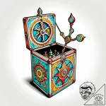 Jack-in-the-box – style Jagger Old – tattoo sketch (06.11.2025 11:38)