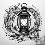 Lantern spinning in void, tattoo sketch desig… – style Jaeger Simple – tattoo sketch (06.11.2025 12:48)