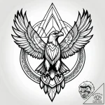 Tattoo sketch, spirit standing on rock with e… – style Jagger Old – tattoo sketch (06.11.2025 12:58)