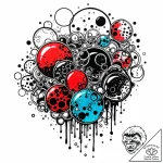 A whimsical bubble on a wet surface, glisteni… – style Jaeger Mini – tattoo sketch (06.11.2025 13:53)