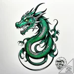 Tattoo sketch, bruno fading into mist with gl… – style Jagger Old – tattoo sketch (07.11.2025 06:18)