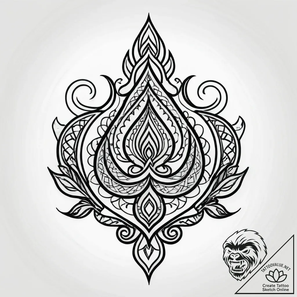 C, concept art for tattoo, on a clean white p... - style Jagger Old - tattoo sketch (07.11.2025 09:38)