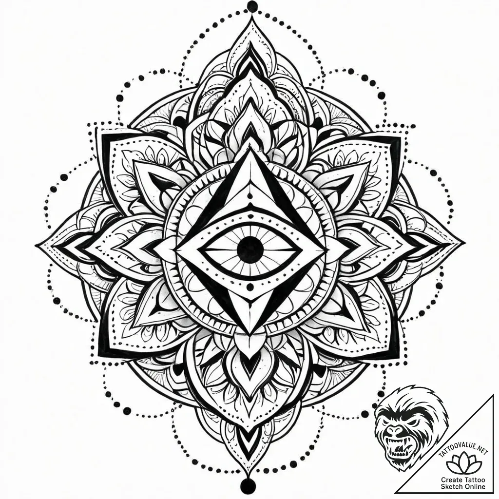 Tat tattoo sketch, ballister and nimona merge... - style Jaeger Mini - tattoo sketch (07.11.2025 09:53)