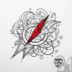 H, tattoo flash sheet design, minimalist appr… – style Jaeger Simple – tattoo sketch (07.11.2025 11:08)