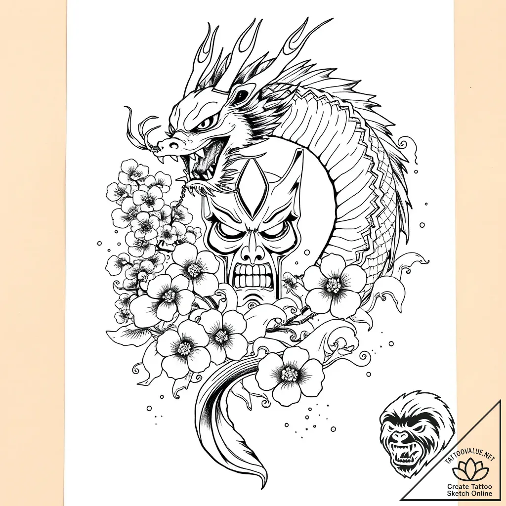 Tattoo sketch armor, tattoo drawing outline,... - style Flux Inscriptions - tattoo sketch (07.11.2025 14:53)