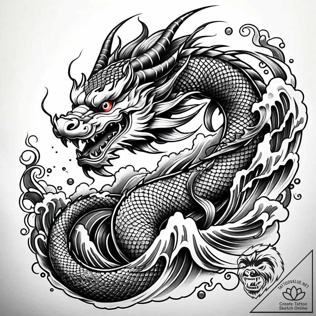 P, artistic tattoo sketch, black and grey tat... - style Jaeger Simple - tattoo sketch (07.11.2025 16:48)