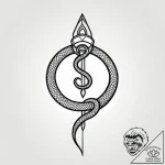 Astral serpent weaving through comet trail, c… – style Jagger Old – tattoo sketch (07.11.2025 18:58)