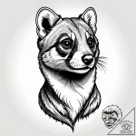 Ferret – style Jagger Old – tattoo sketch (07.11.2025 19:18)
