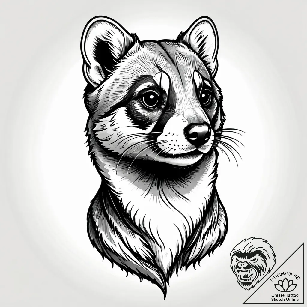 Ferret - style Jagger Old - tattoo sketch (07.11.2025 19:18)