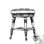 A classic bar stool, casual,, ink illustratio… – style Flux Inscriptions – tattoo sketch (07.11.2025 21:23)