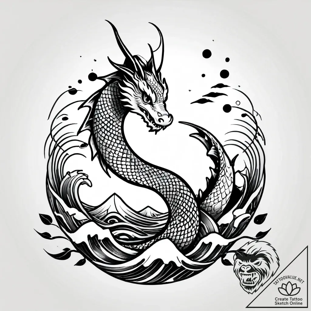 Teardrop containing a tiny, detailed landscap... - style Jagger Old - tattoo sketch (07.11.2025 21:38)