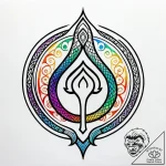 Rune cage trapping serpent, tattoo drawing ou… – style Jagger Old – tattoo sketch (07.11.2025 22:38)