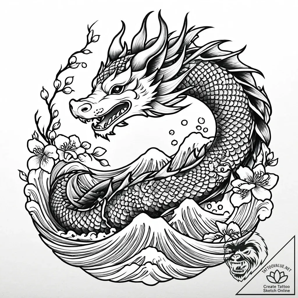 Tat tattoo sketch, vintage style dog portrait... - style Jaeger Mini - tattoo sketch (07.11.2025 23:13)