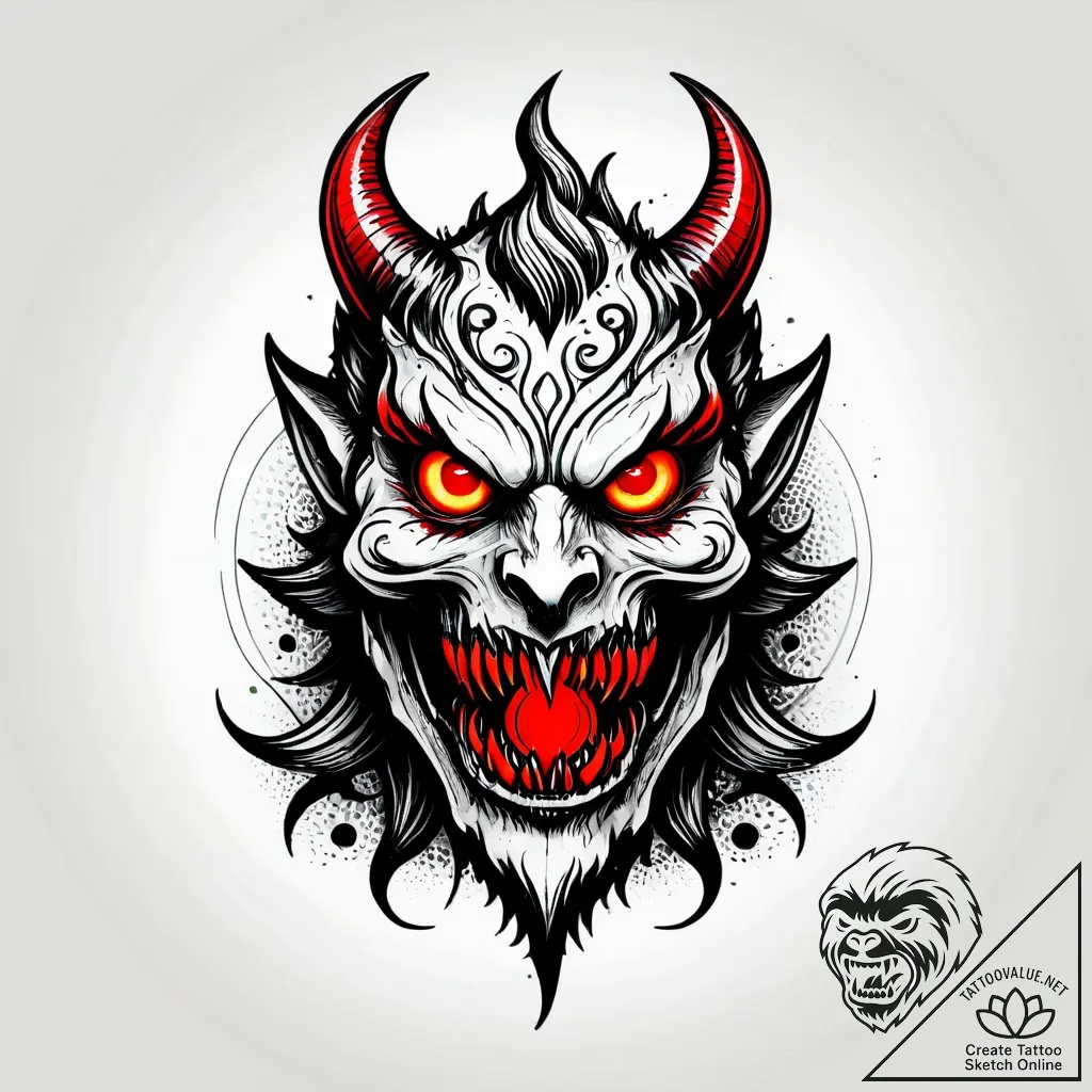 Demon hand offering a cursed, glowing apple,... - style Jagger Old - tattoo sketch (08.11.2025 00:18)