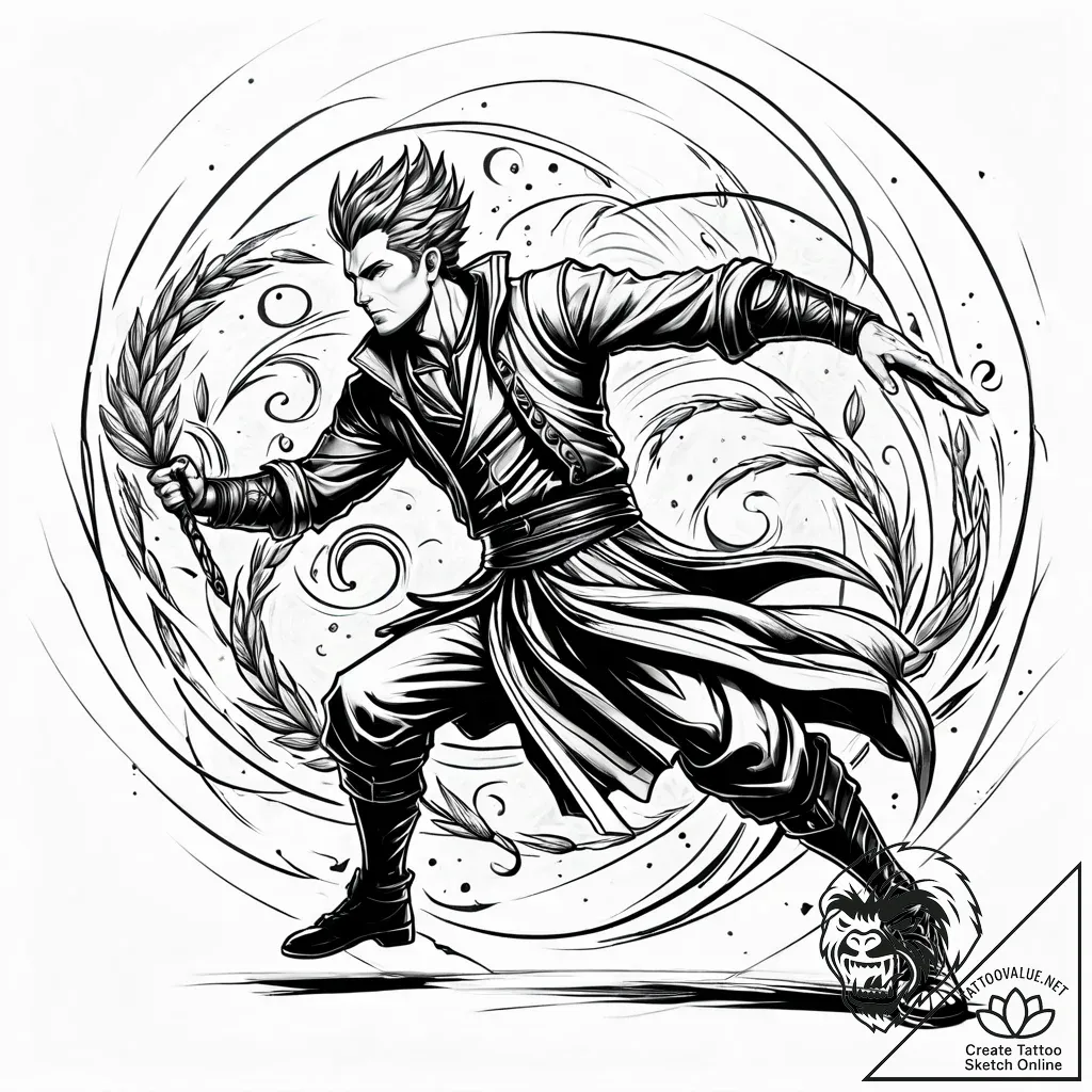 Tattoo sketch, ian and barley lightfoot casti... - style Jaeger Simple - tattoo sketch (08.11.2025 01:08)