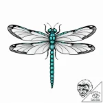 Dragonfly, ink illustration for tattoo, black… – style Jaeger Mini – tattoo sketch (08.11.2025 03:18)