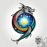 Disco ball shattering into a million stars, t… – style Jagger Old – tattoo sketch (08.11.2025 04:43)